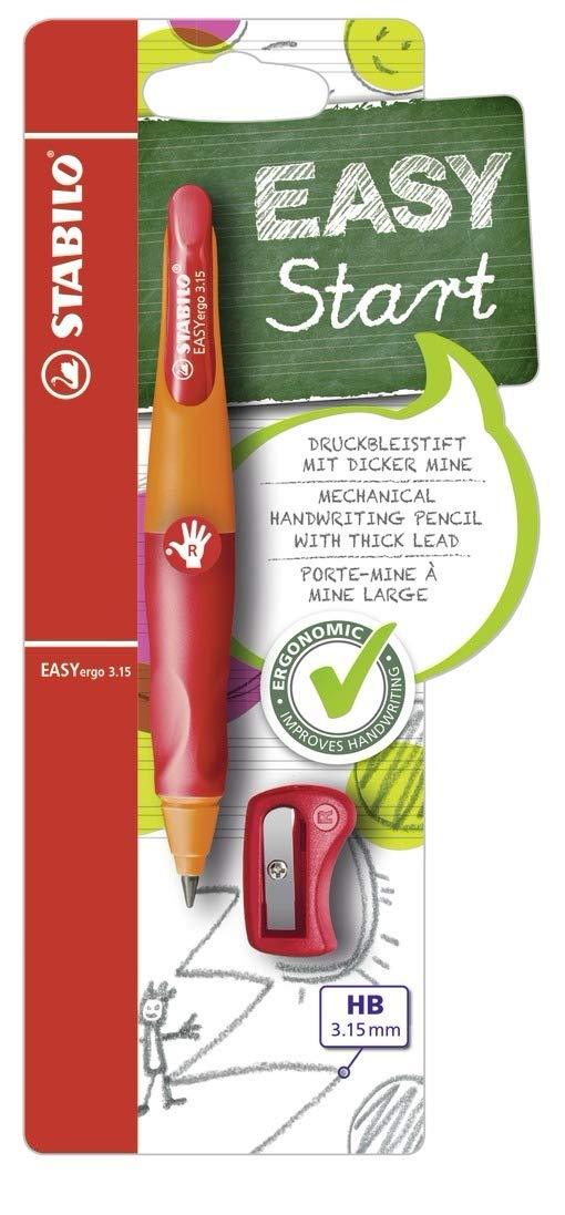 STABILO EASYergo 3.15mm Mechanical Pencil Right Handed - Orange/Red