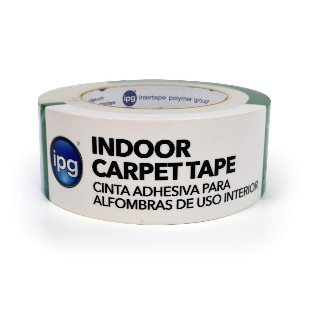 IPG 9970 Double-Sided Indoor Carpet Tape, 1.88" x 36 yd (Single Roll), White Single Roll