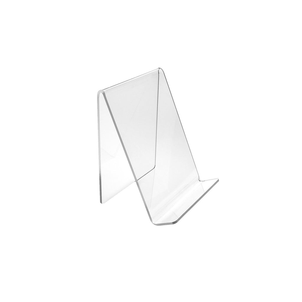 Deluxe 4.5 x 5 Inch Medium Clear Acrylic Book Easels Premium Thick 1 Pack