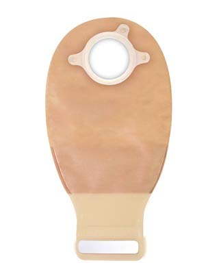ConvaTec 416417 Natura 12" Drainable Pouch, 2 Sided Comfort Panel, Tail Closure, Filter, Tan, 1-3/4" Flange, Pack of 10