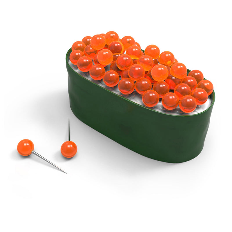 Genuine Fred Maki Tacks Sushi Pushpins and Holder