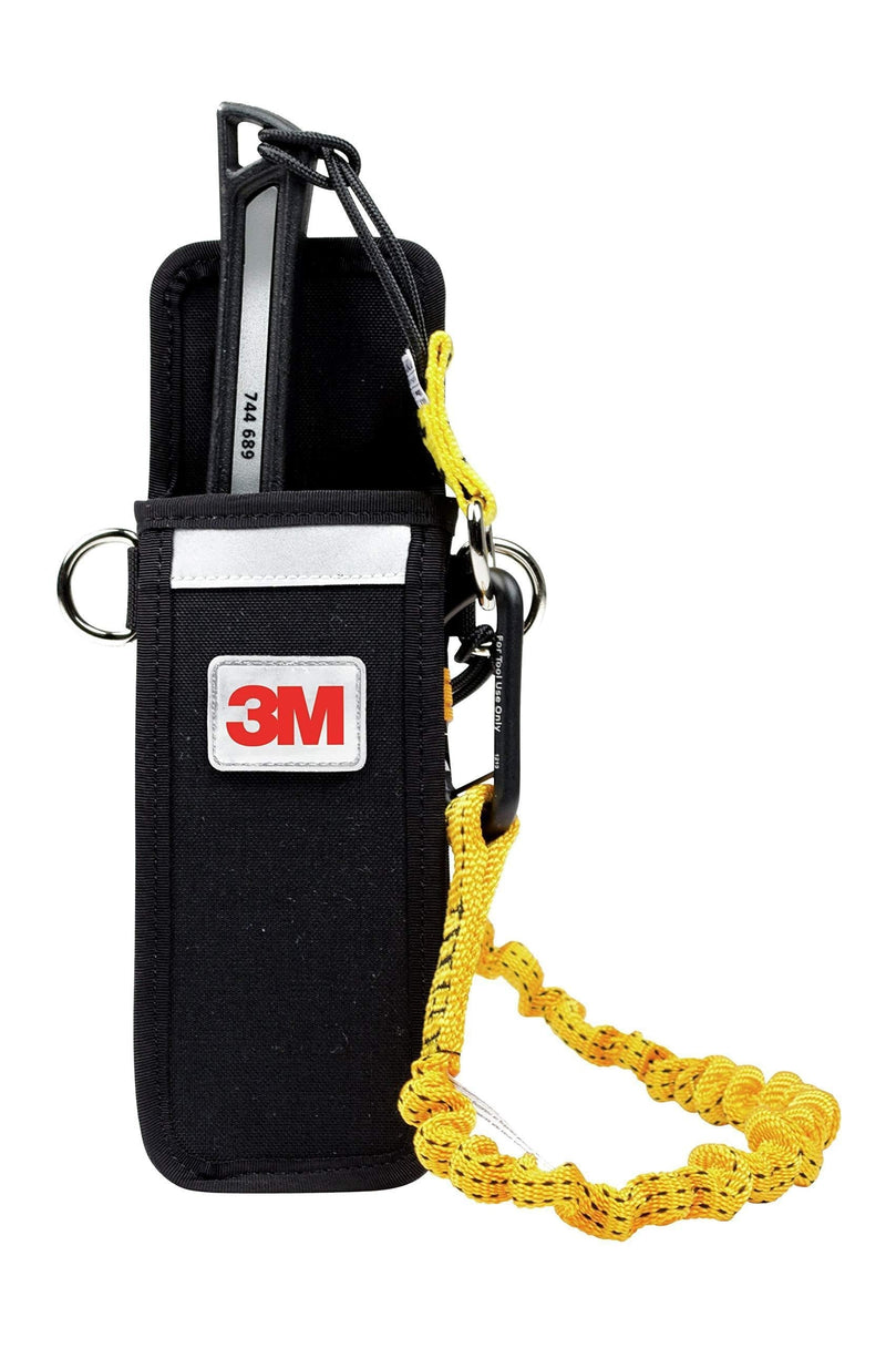 3M DBI-SALA Fall Protection For Tools, 1500105,Extra Deep Single Tool Holster For Larger Tools Attaches To Belt andLoaded w/Innovative Features