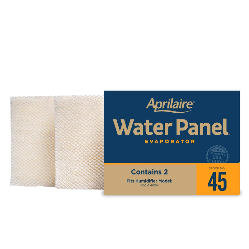 Aprilaire - 45 A2 45 Replacement Water Panel for Whole House Humidifier Models 400, 400A, 400M (Pack of 2) Value Pack (2)