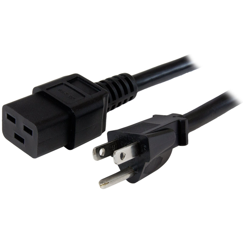 StarTech.com 6 ft Heavy Duty 14 AWG Computer Power Cord - NEMA 5-15P to C19 - 14 AWG Power Cable - NEMA 5-15P to IEC 320 C19 Power Cord (PXT515C19146) 6 ft / 2m