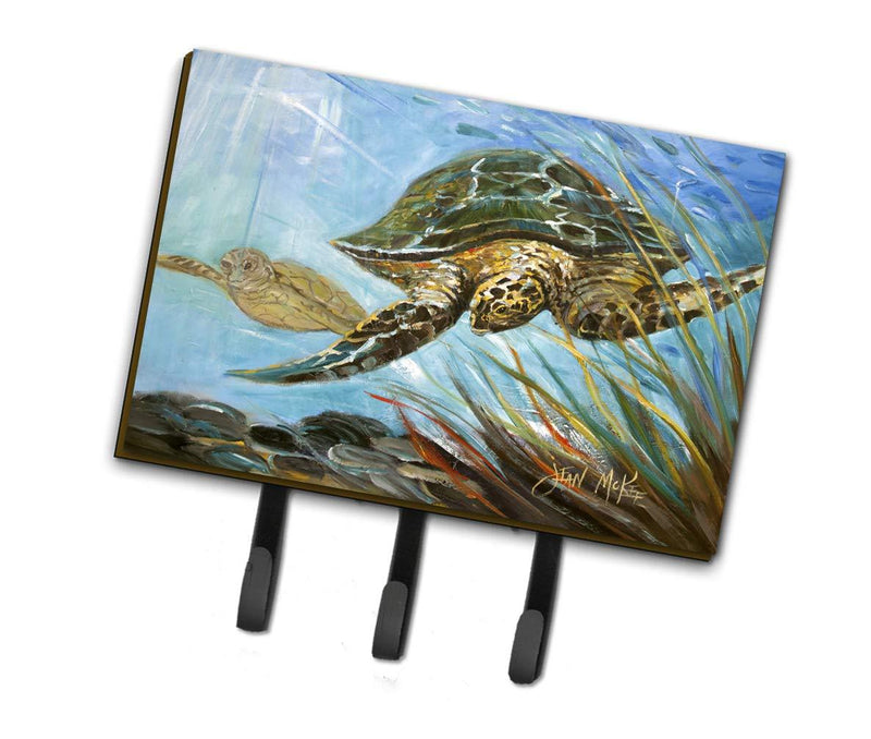 Caroline's Treasures JMK1118TH68 Loggerhead Sea Turtle Leash or Key Holder, Triple, Multicolor