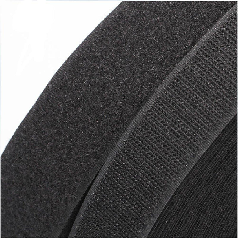 5 Yards 3/4" Black Sew On Hook & Loop Tape Fastener Cable Tape