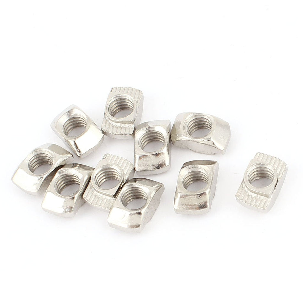 uxcell 10pcs 20 Series Compatible Drop in Type M5 T Slot Nuts 10mmx6mmx4.5mm