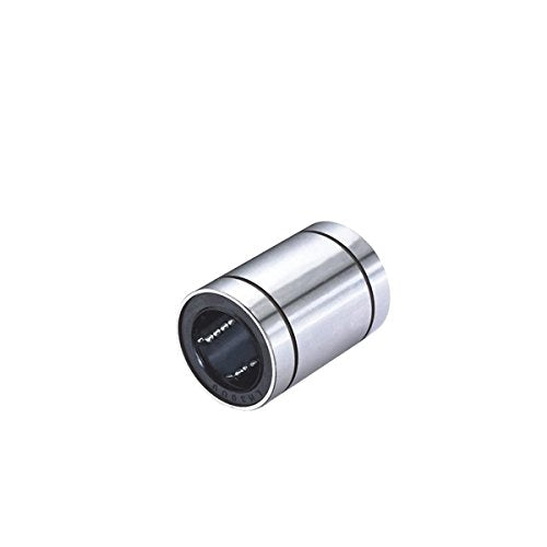 12 Pcs LM8UU Linear Ball Bearings, 8mm Bore Dia, 15mm OD, 24mm Length with Double Side Rubber Seal Great for CNC, 3D Printer