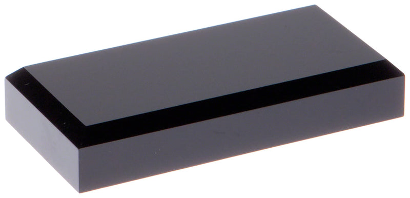 Plymor Black Acrylic Rectangular Beveled Display Base, 4" W x 2" D x 0.75" H 1 4" x 2" x 0.75"
