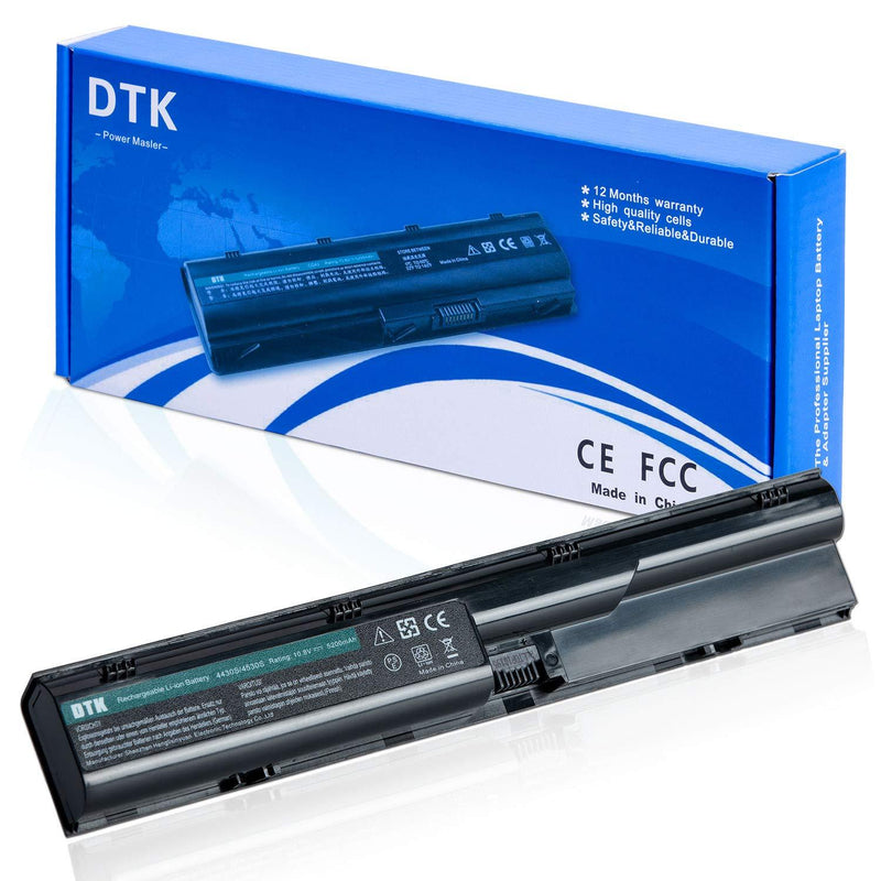 DTK Laptop Battery Replacement for Hp Probook 4330s 4331s 4430s 4431s 4435s 4530s 4535s 4536s 4440s 4441s 4446s 4540s 4545s Series [6-Cell 10.8v 4400mah]