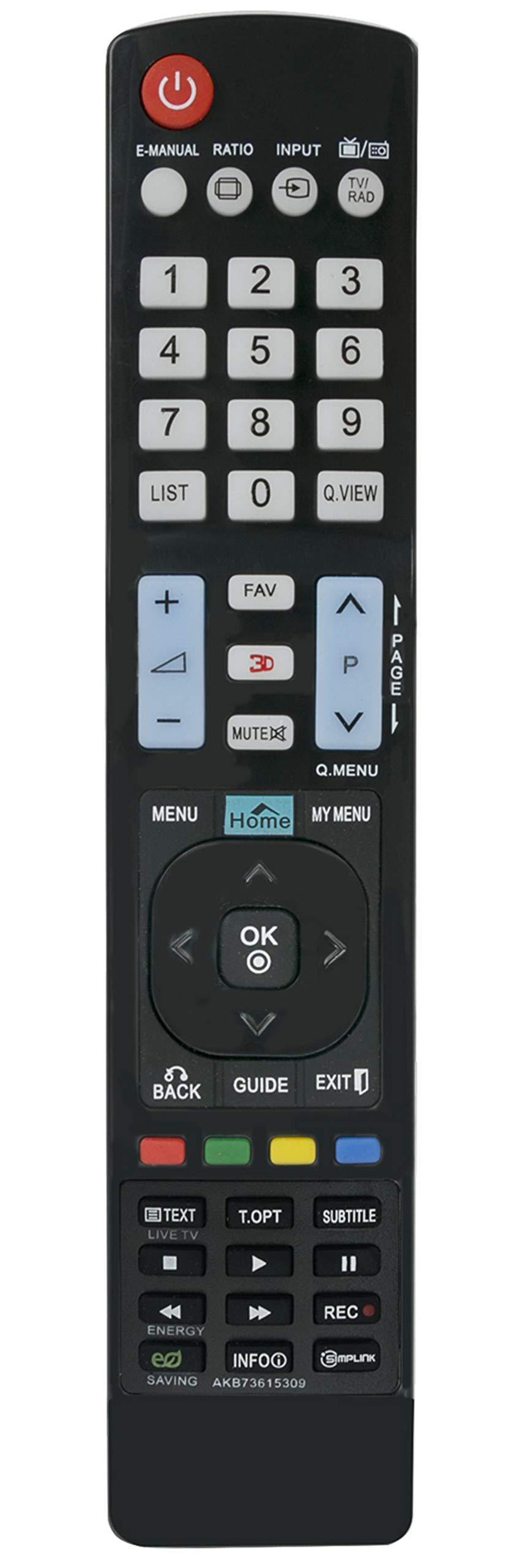 AKB73615309 Replaced Lost Remote Control fit for TV LG AKB73615309 AKB73615306 AKB73615309 32LM6200 32LM6400 32LM6410 42LM6200 42LM6410 42LM6700 42LM7600