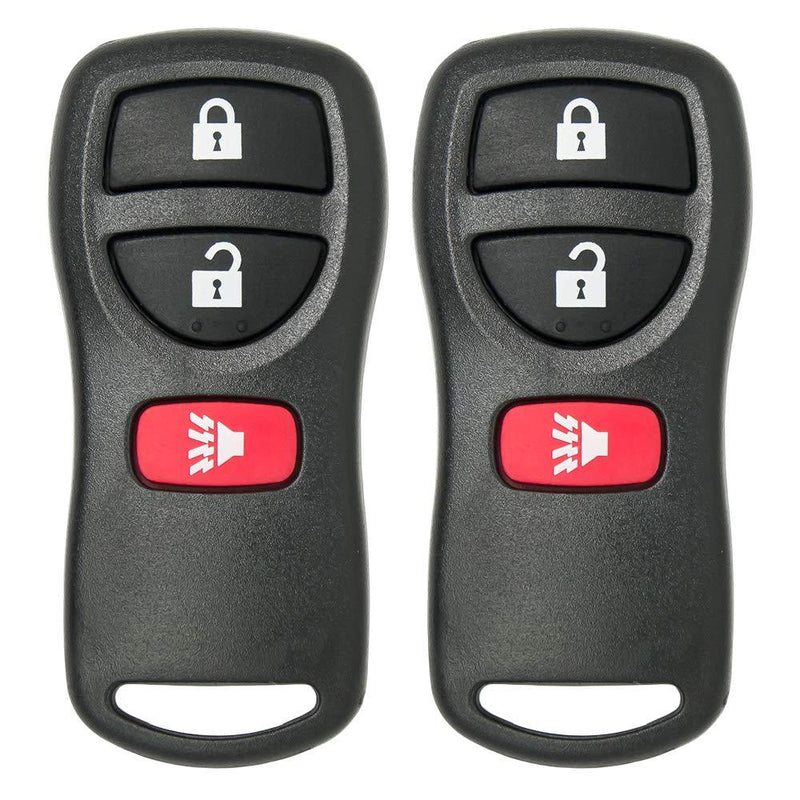 Keyless2Go Replacement for Keyless Entry Remote Car Key Fob 3 Button KBRASTU15-2 Pack 2 pack