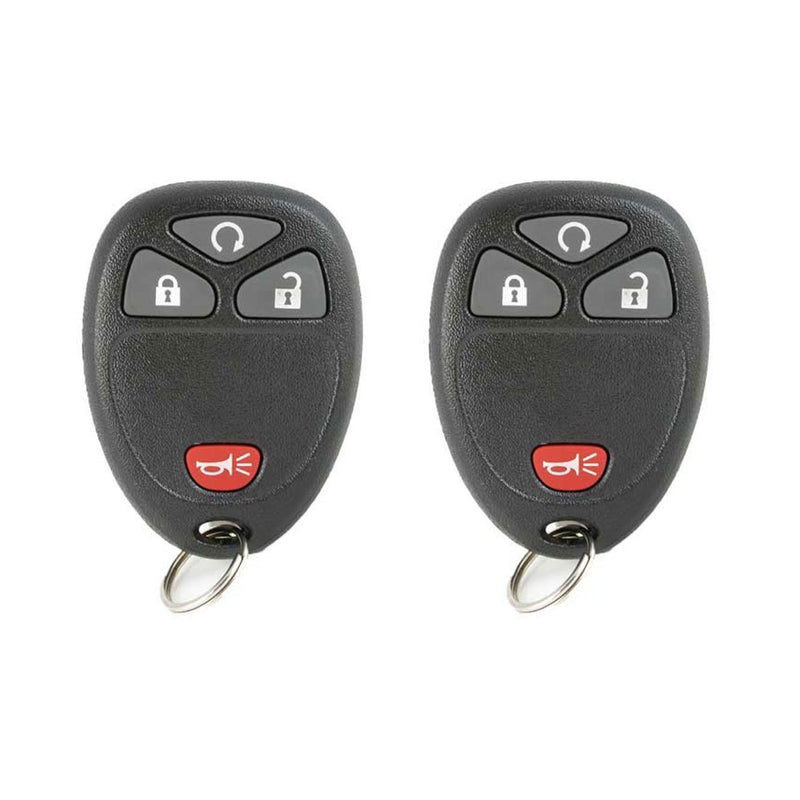 Keyless2Go Replacement for New Keyless Entry with Remote Start Car Key Fob for Select Vehicles with 15114374 KOBGT04A (2 Pack)