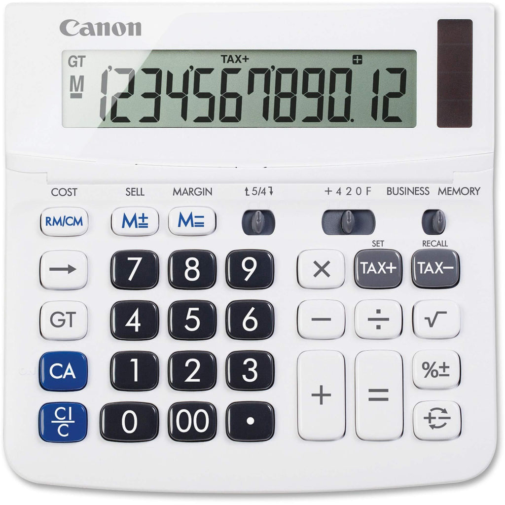 Canon TX-220TSII Standard Function Calculator, White, 1.2" x 5.7" x 5.7"