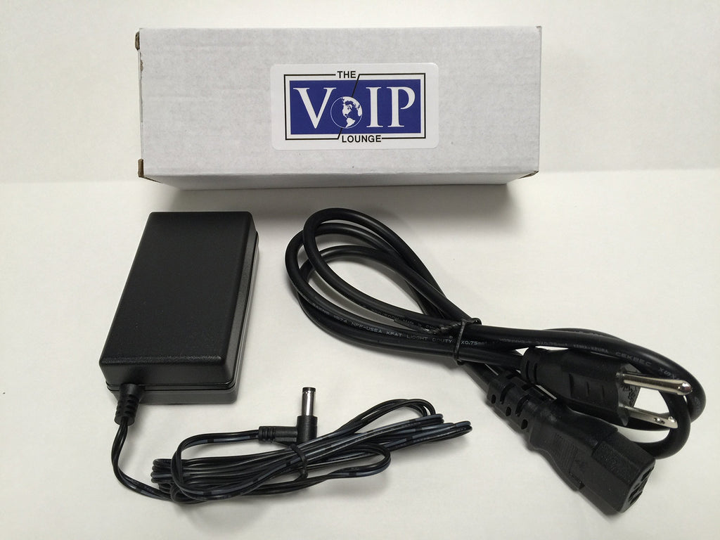 The VoIP Lounge 48V Power Supply for Polycom VVX IP Phone with AC Power Cord 300 301 310 311 400 401 410 411 500 501 600 601 (See Full Description Below)