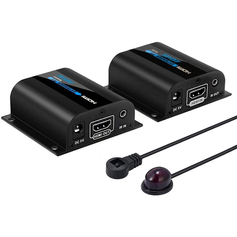 AGPtek LKV372A 60m/190ft 1080P HD HDMI Network Extender Over Single Cat6/6a/7 Ethernet Cable with IR Remote Control