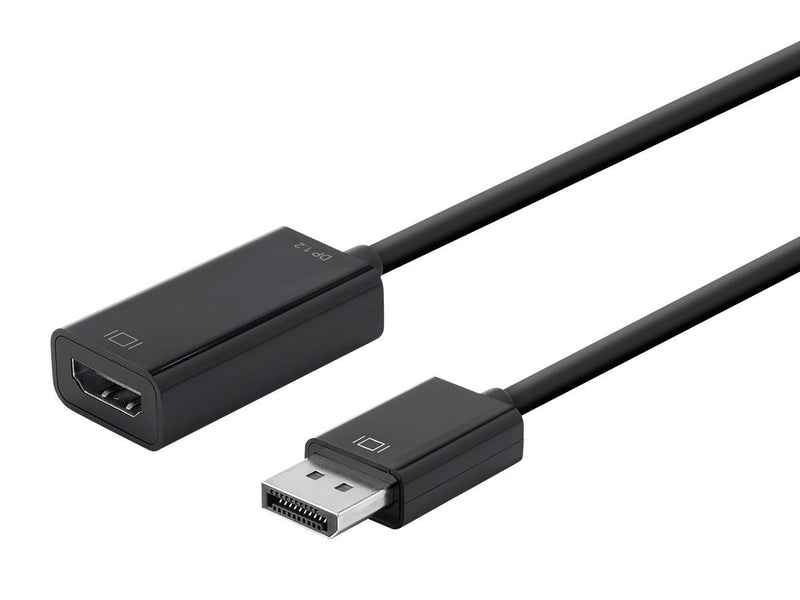 Monoprice DisplayPort 1.2a to 4K HDMI Active Adapter, Black (112781)