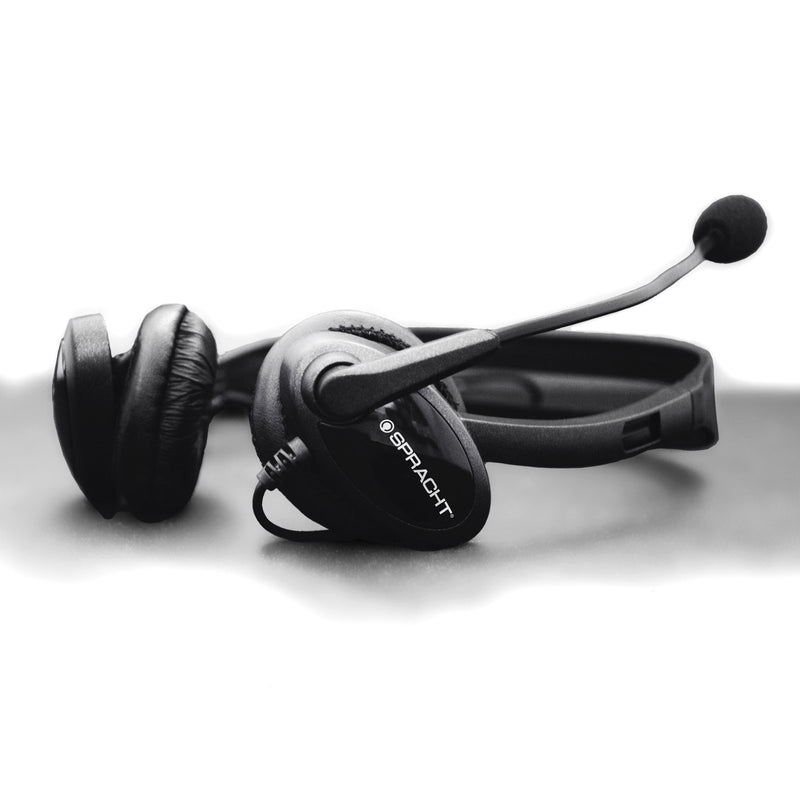 Spracht Zum 3500 Stereo 3.5mm and USB Dual Ear Universal Headset, Black