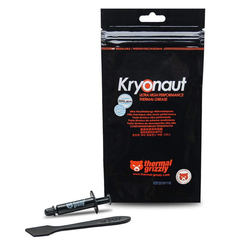 Thermal Grizzly Kryonaut The High Performance Thermal Paste for Cooling All Processors, Graphics Cards and Heat Sinks in Computers and Consoles (11.1 Gram) 11.1 Gramsâ€¦