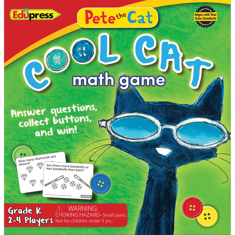 Edupress Pete the Cat Cool Cat Math Game Grade K - EP63530