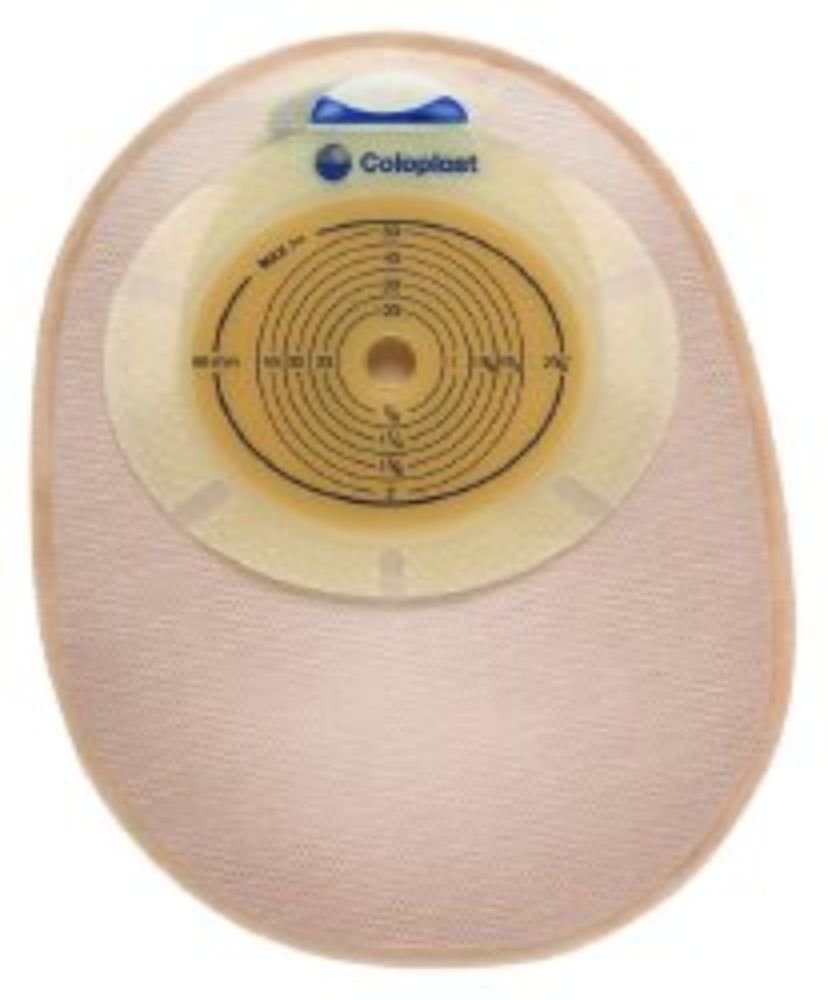 COLOPLAST Ostomy Pouch SenSura 8" L 1-3/8" Stoma Closed End NonConvex, Pre-Cut (#15484, Sold Per Box)