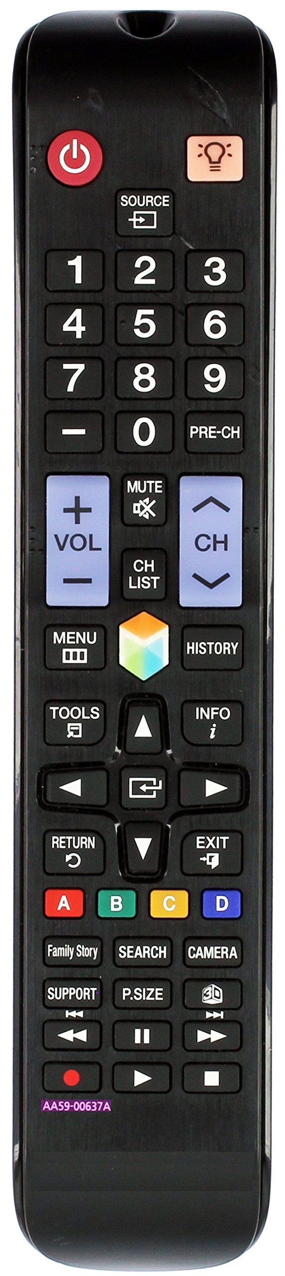 AA59-00637A Replaced Remote fit for Samsung Smart 3D LCD LED TV AA59-00637A AA59-00638A BN59-00857A AA59-01041A AA59-00580A