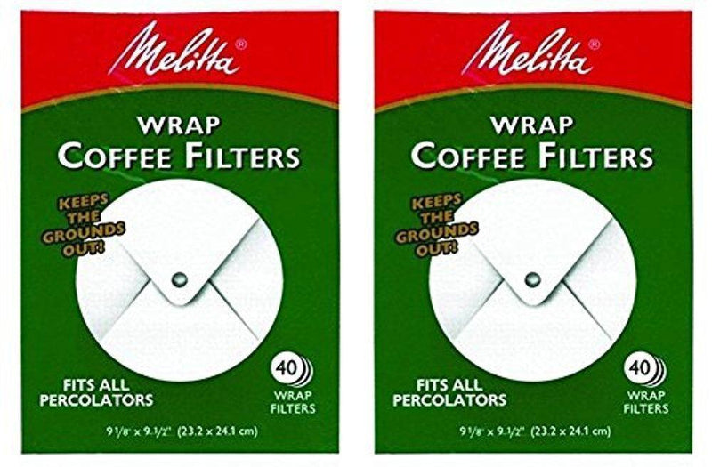 Melitta White Wrap Around Coffee Filter for Percolator (Pack of 2) 2 Pack