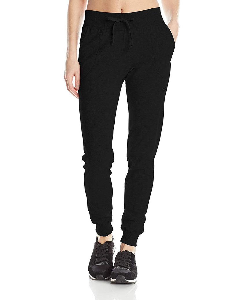 Champion Women's Jersey Joggers Small Black