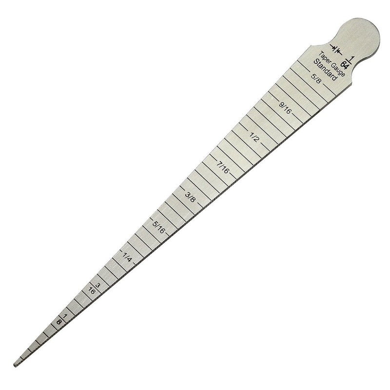 Taper Gage 1-15mm Stainless Taper Welding Gauge Test Ulnar Inch & Metric Standard Taper Gauge 1/8"~5/8"