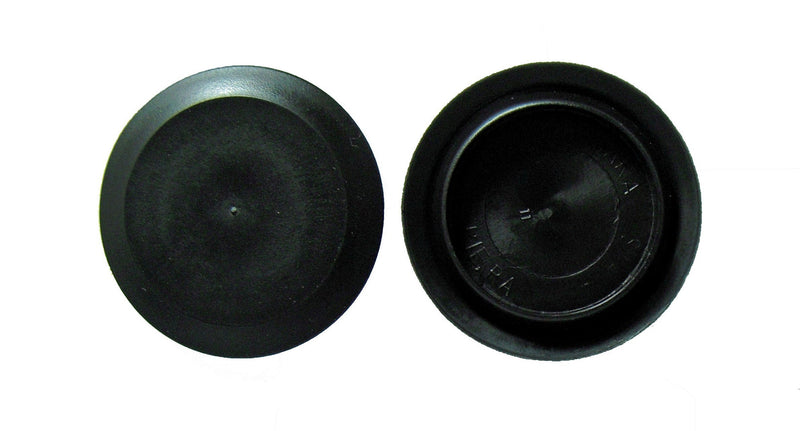 2 1/2" 2.5 inch Flush Mount Black Plastic Body and Sheet Metal Hole Plug Qty 5