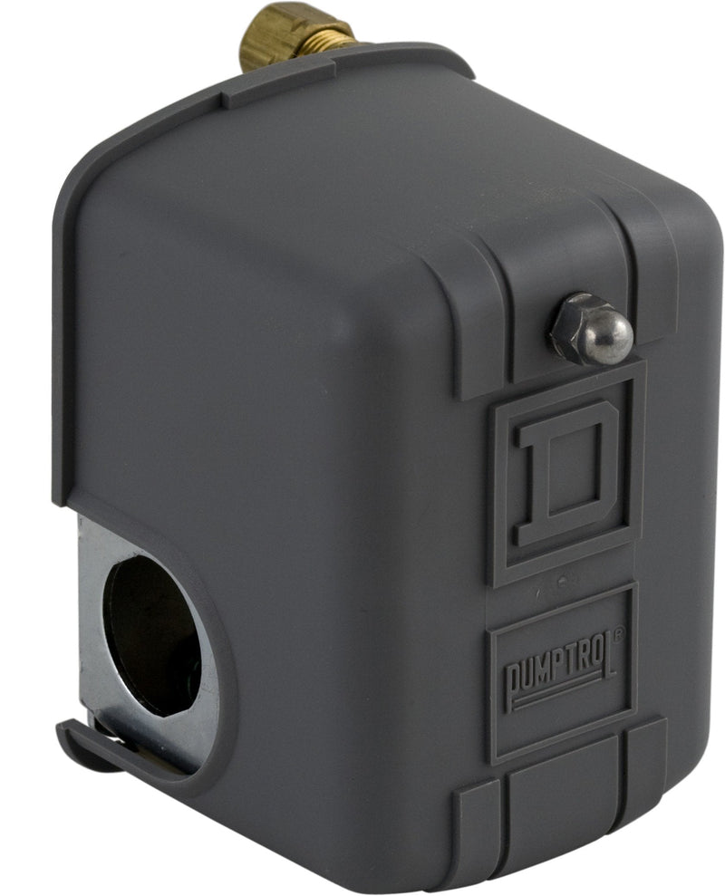 Square D by Schneider Electric 9013FHG42J59X Air-Compressor Pressure Switch, 175 psi Set Off, 40 psi Fixed Differential, 1/4" NPSF Internal, 2-Way Release Valve
