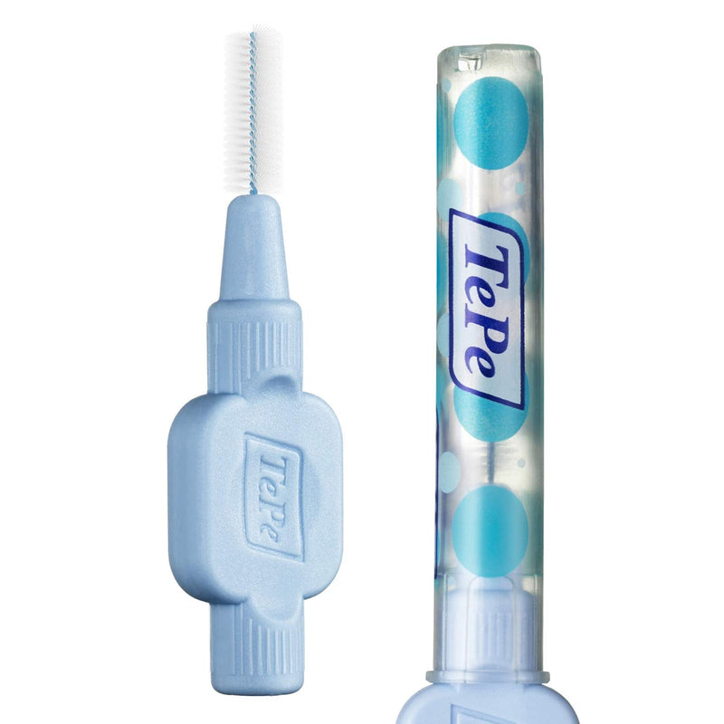 TEPE Extra Soft Interdental Brush Cleaners – Dental Brushes Between Teeth 8 Pk, Blue 0.6mm