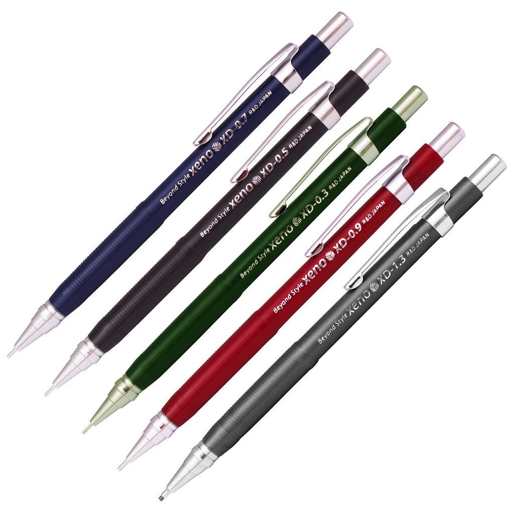 Xeno Beyond Style-Xd Mechanical Pencil for Drafting Sharp Pencils 0.3 mm /0.5 mm /0.7 mm /0.9 mm/ 1.3 mm (Pack of 5 Pencils)