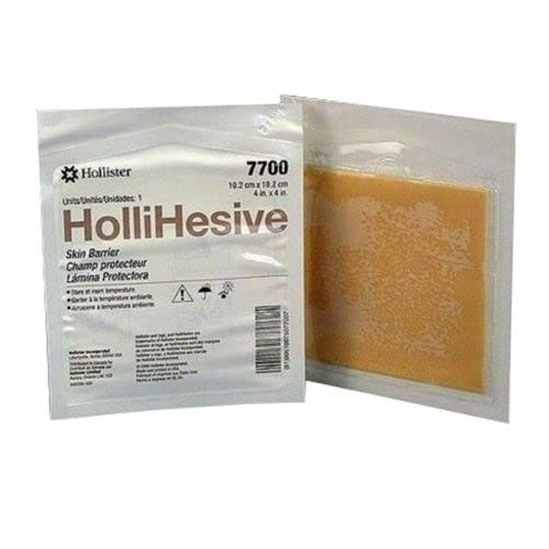 Hollister 7700 - Hollihesive (Standard Wear) Skin Barrier, 4" x 4"