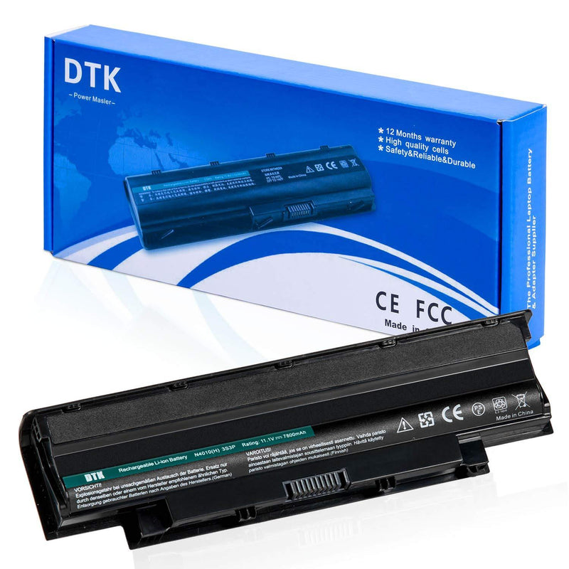 Dtk Laptop Battery Replacement for Dell Inspiron 3420 3520 13r 14r 15r 17r N3010 N4010 N4050 N4110 N5110 N5010 M5110 M5010 M4110 M501,P/N J1knd 4t7jn [9-cell 7800mah]