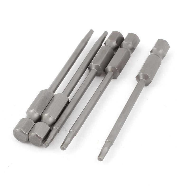 uxcell a15060400ux0191 1/4 Inch Shank 2mm Hex Head Magnetic Screwdriver Bits 5pcs Pack of 5