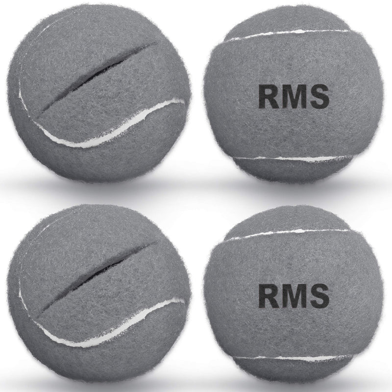RMS Walker Glide Balls - A Set of 4 Balls with Precut Opening for Easy Installation, Fit Most Walkers (Grey) Grey