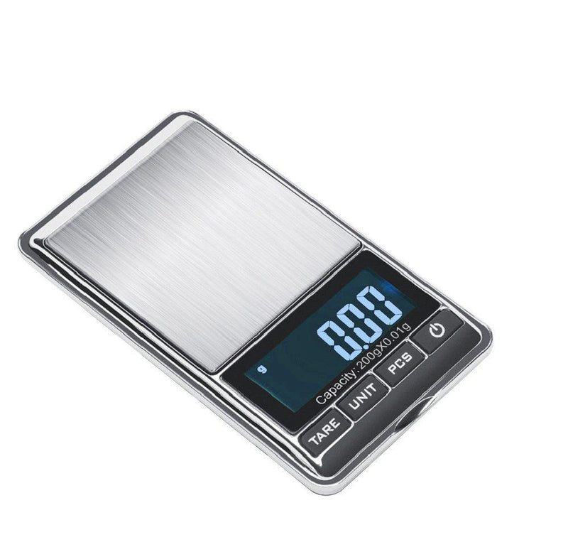 TBBSC Jewelry Scale,Reloading Weighing, High, Precision Digital Pocket Scale (Silver-200g/0.01g) Silver-200g/0.01g