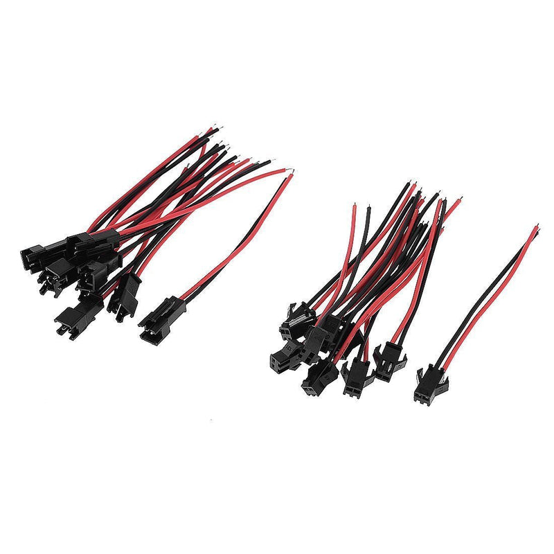 yueton 10 Pairs JST SM 2 Pins Plug Male and Female Wire Connector