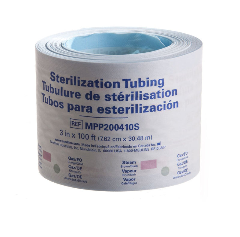 Medline MPP200410SZ Instrument Sterilization Tubing/Roll, 3" x 100'