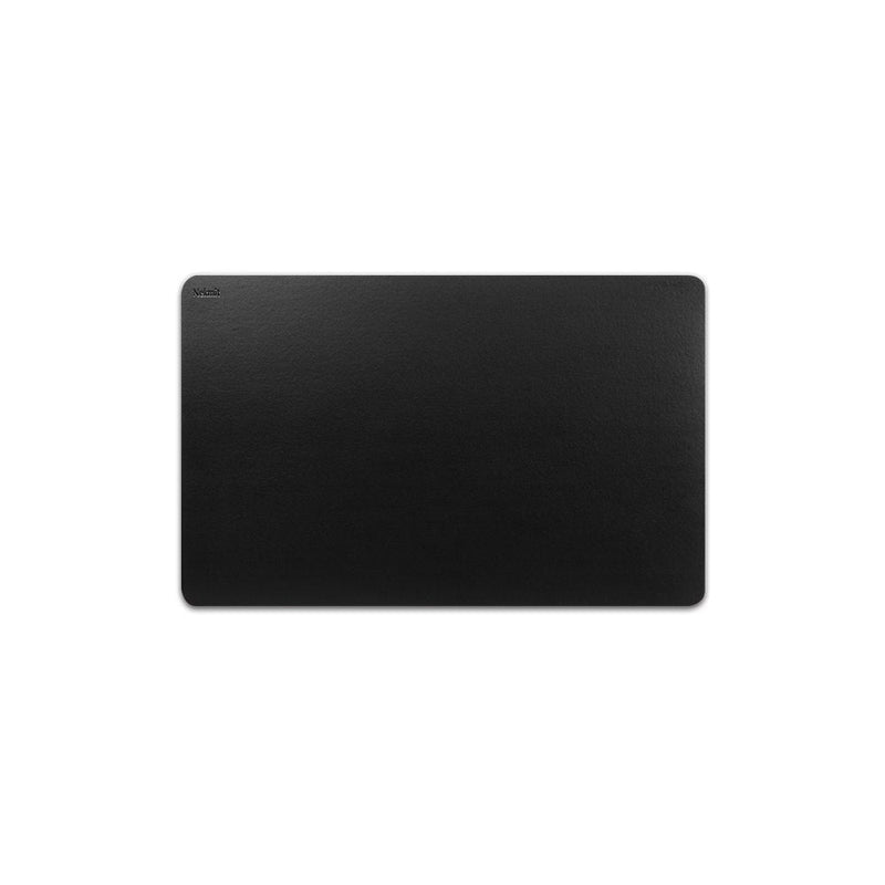 Nekmit Leather Desk Blotter Pad 17 x 12 Inches, Flat, Non-Slip, Waterproof, Black 17" x 12"