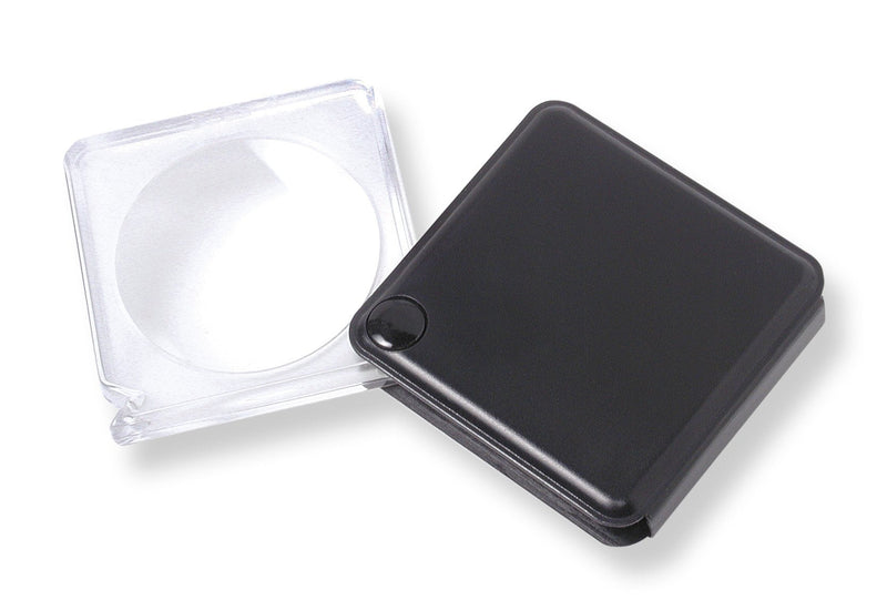 Carson MagniFlip 3x Flip-Open Pocket Magnifiers with Built-In Case For Reading, Inspection, Crafts, Hobby and Tasks (GN-33, GN-33MU) Set of 4