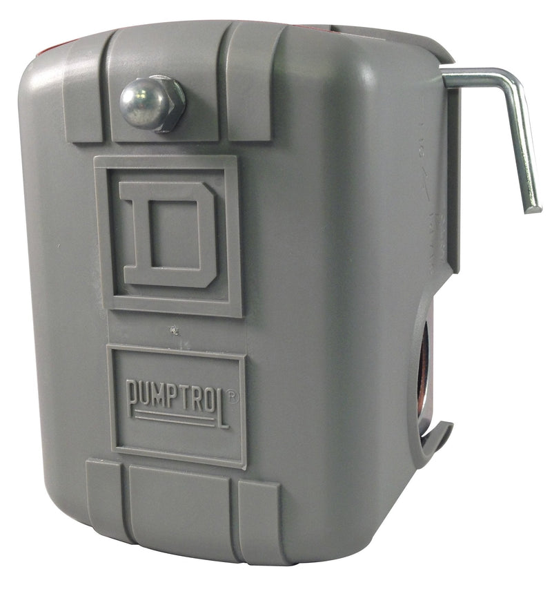 Square D by Schneider Electric 9013FSG52J33M4 Air-Pump Pressure Switch, NEMA 1, 50-70 psi Pressure Setting, 25-80 psi Cut-Out, 20-30 psi Adjustable Differential, Low-Pressure Cut-Off