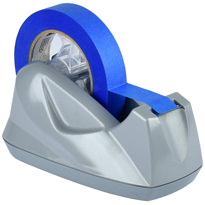 Acrimet Premium Desktop Tape Dispenser Jumbo Non-Skid Base (Heavy Duty) (Platinum Silver Color)