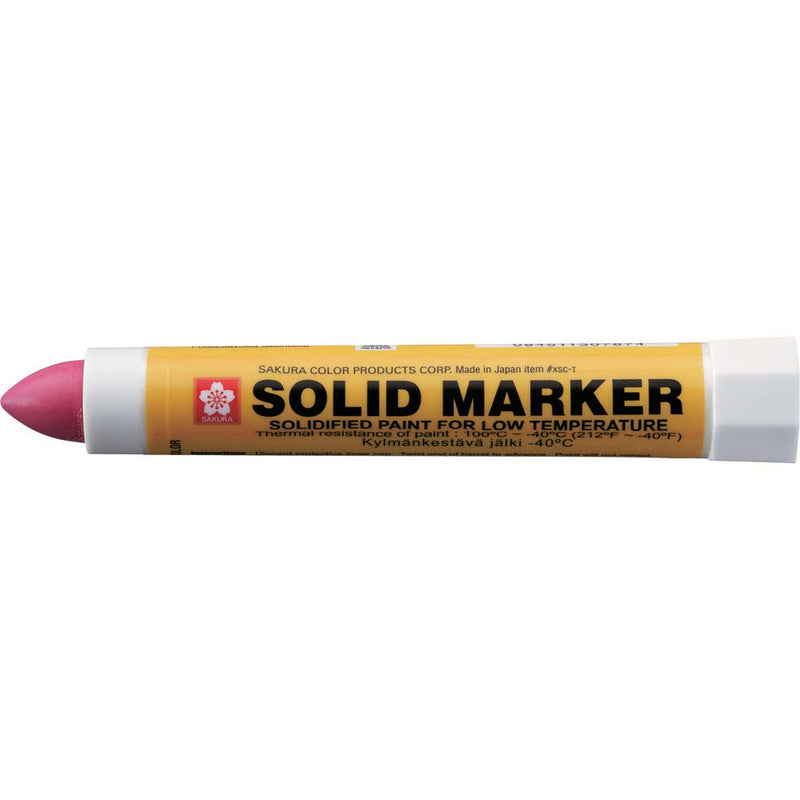 Sakura XSC-T-19 Red Solidified Paint Low Temperature Solid Marker, -40 to 212 Degree F, 13 mm Twist-Up Tip (Pack of 12)