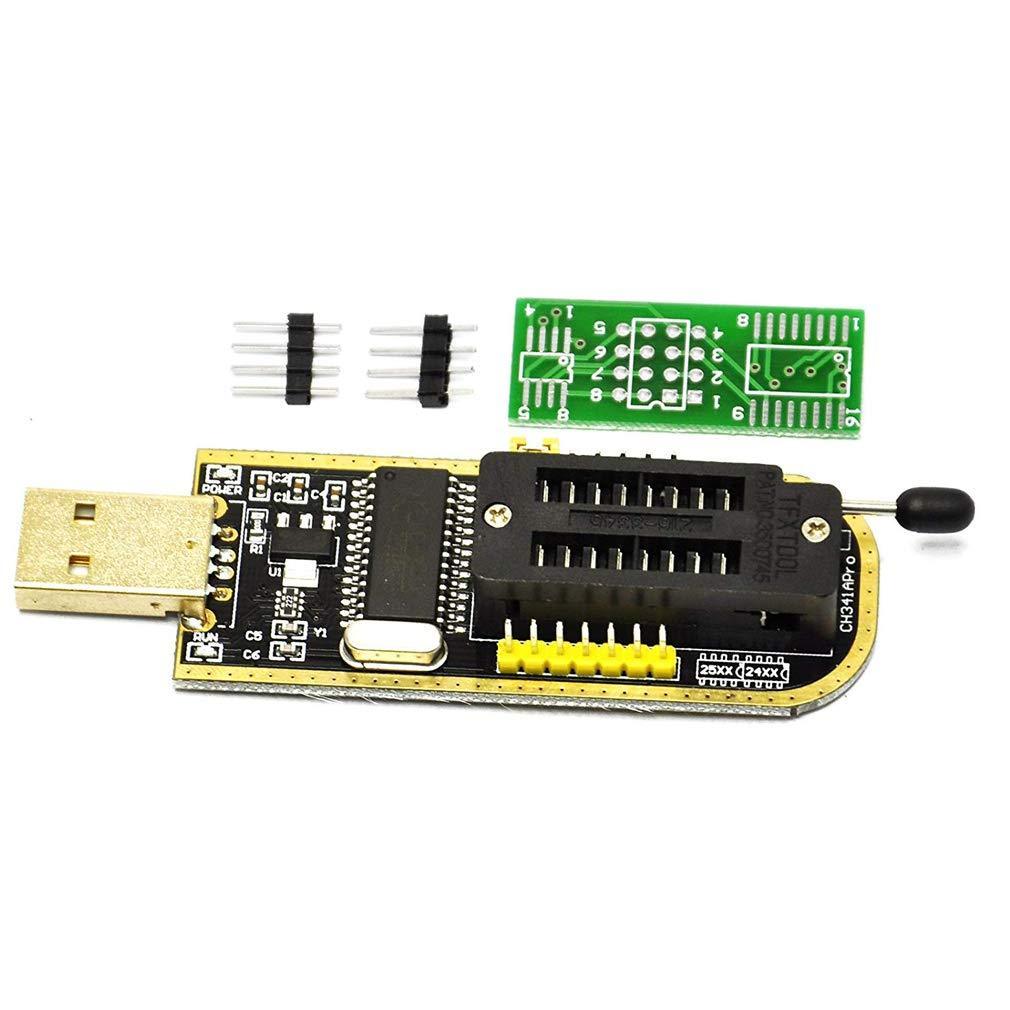 HiLetgo CH341A STC Flash 24 25 EEPROM BIOS Writer USB Programmer SPI USB to TTL