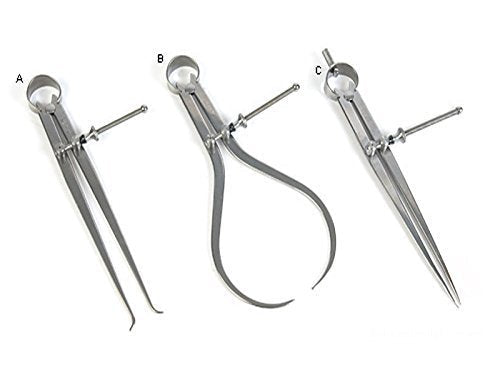 Spring Calipers 12” (300mm) Divider Internal & External Set of Three Pcs