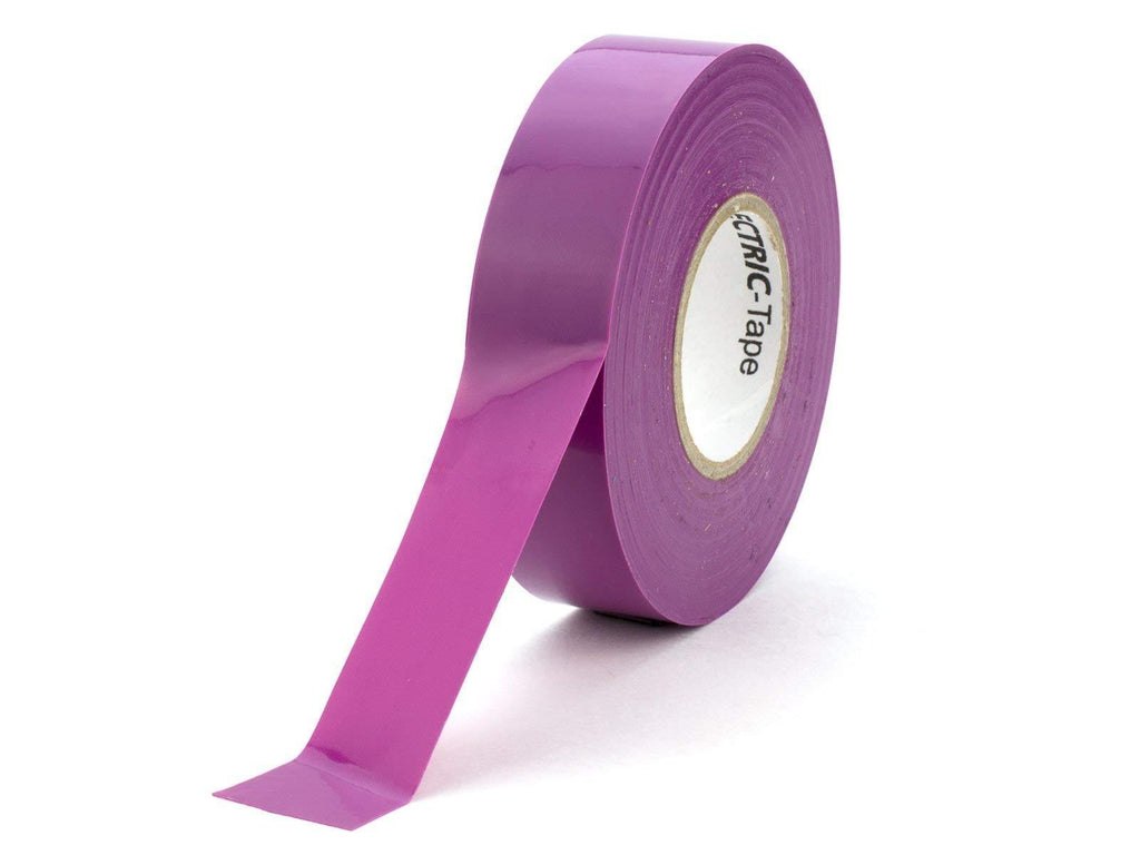 Electrical Tape -Standard PVC - 3/4" wide x 66 feet long (5 Pack, Purple) 5 Pack