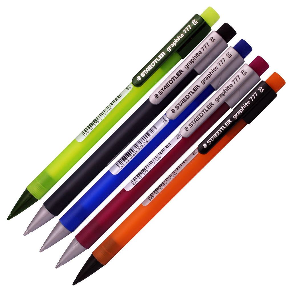 Staedtler Graphite 777 Drafting Mechanical Pencils 5 pk, 0.5 mm widths (Pack of 5 Pencils)