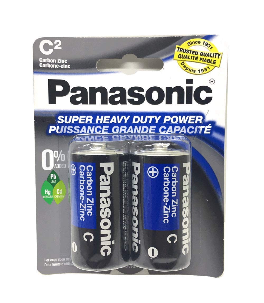 Panasonic UM-2NPA/2B Super Heavy Duty C Batteries - 2 Pack